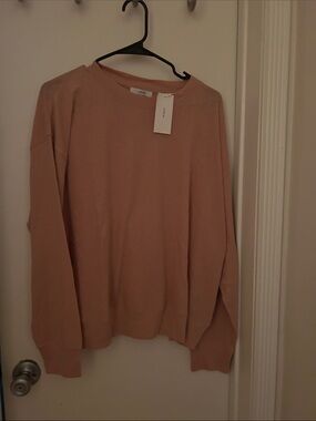 Vince Blush Crewneck Long Sleeve Top